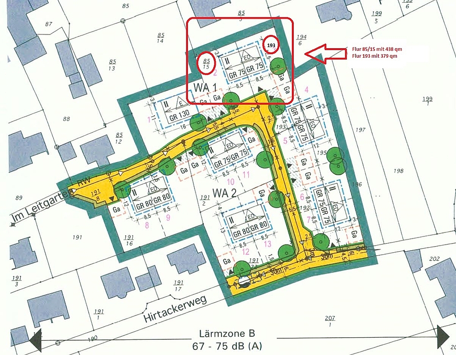 Auszug Bebauungsplan