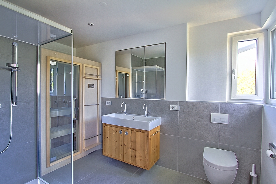 Masterbad mit Sauna und Dampfdusche