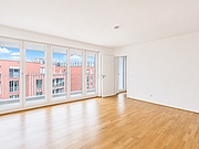 MÜNCHEN: MODERNES WOHNGLÜCK MIT LOGGIA Wohnraum mit Loggia