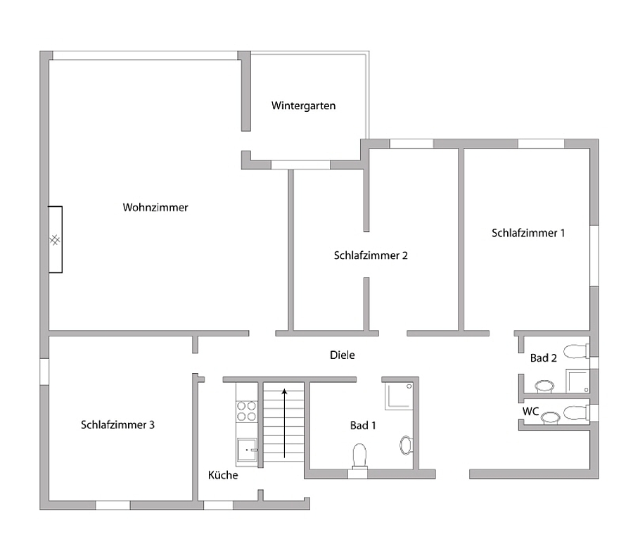 Grundriss Erdgeschoss
