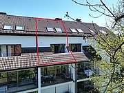 MÜNCHEN-OBERFÖHRING: ATTRAKTIVE 2-ZIMMER-WOHNUNG MIT HERRLICHEM BLICK INS GRÜNE! Zwei Ebenen mit Terrasse!