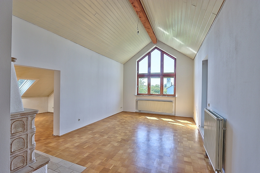 Wohnzimmer mit Kaminofen