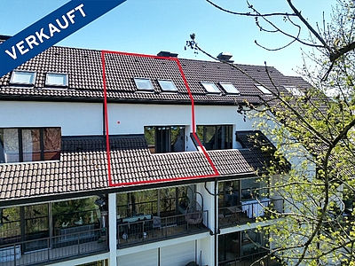 Zwei Ebenen mit Terrasse