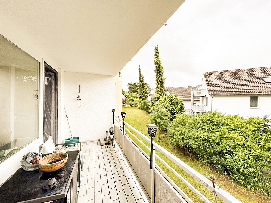 Balkon mit Blick ins Grüne