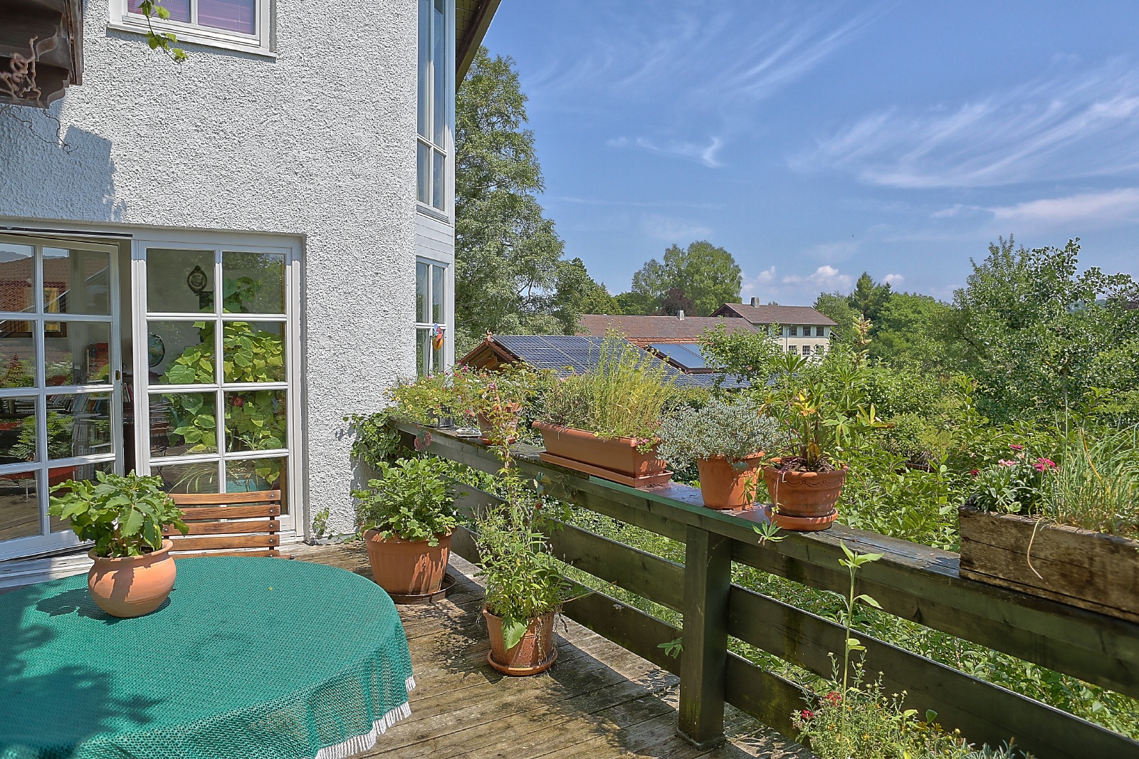 Blick auf die Terrasse