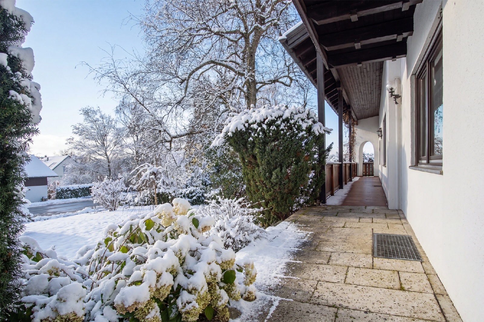 Überdachter Laufgang